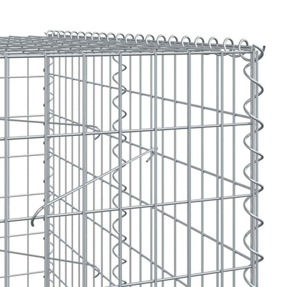 Gabionkurv med deksel 350x100x200 cm galvanisert jern