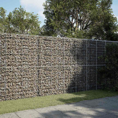 Gabionkurv med deksel 350x100x200 cm galvanisert jern
