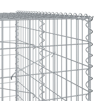 Gabionkurv med deksel 1100x100x200 cm galvanisert jern