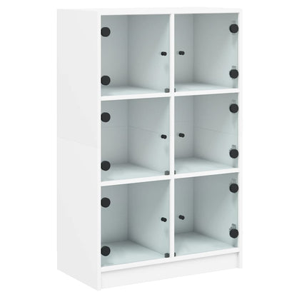 Skap Hvit med dører 68x37x109 cm