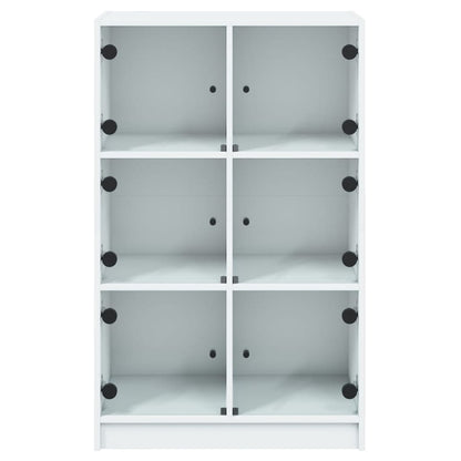 Skap Hvit med dører 68x37x109 cm