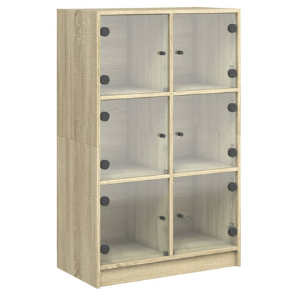 Skap Sonoma Eik med dører 68x37x109 cm