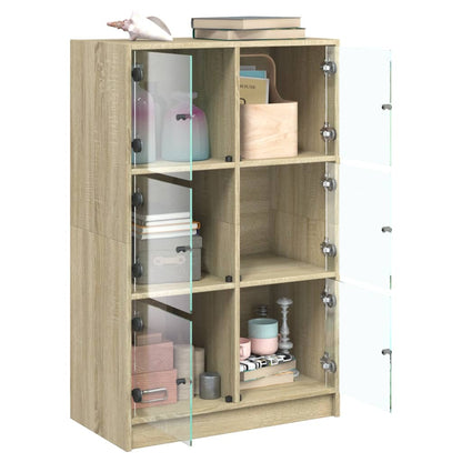 Skap Sonoma Eik med dører 68x37x109 cm