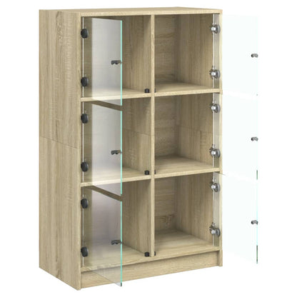 Skap Sonoma Eik med dører 68x37x109 cm