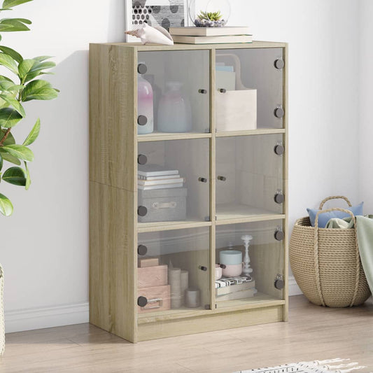 Skap Sonoma Eik med dører 68x37x109 cm