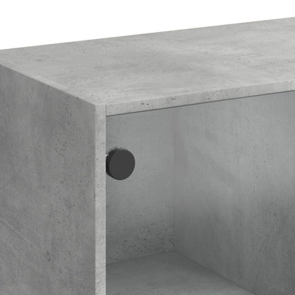 Skap Betonggrå med dører 68x37x142 cm