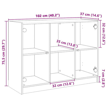 Skjenk Hvit 102x37x75,5 cm