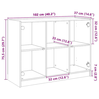 Skjenk Sonoma Eik 102x37x75,5 cm