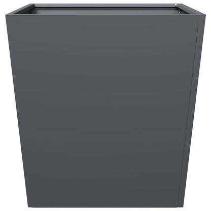 Utendørs Blomsterkasse Plantekasse Metall antrasitt 50x50x50 cm cortenstål