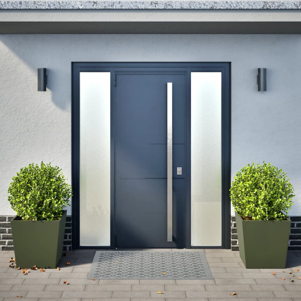 Plantekasser 2 stk olivengrønn 50x50x50 cm stål