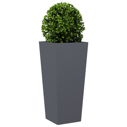 Plantekasse antrasitt 35x35x75 cm stål