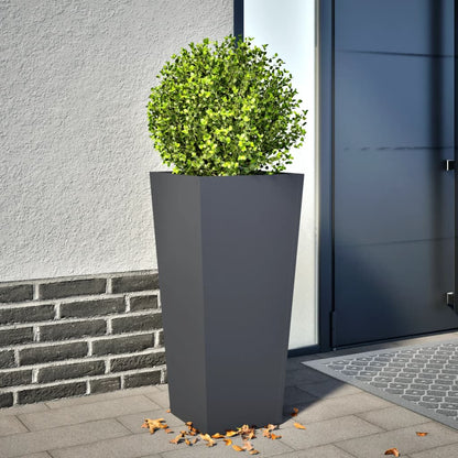 Plantekasse antrasitt 35x35x75 cm stål