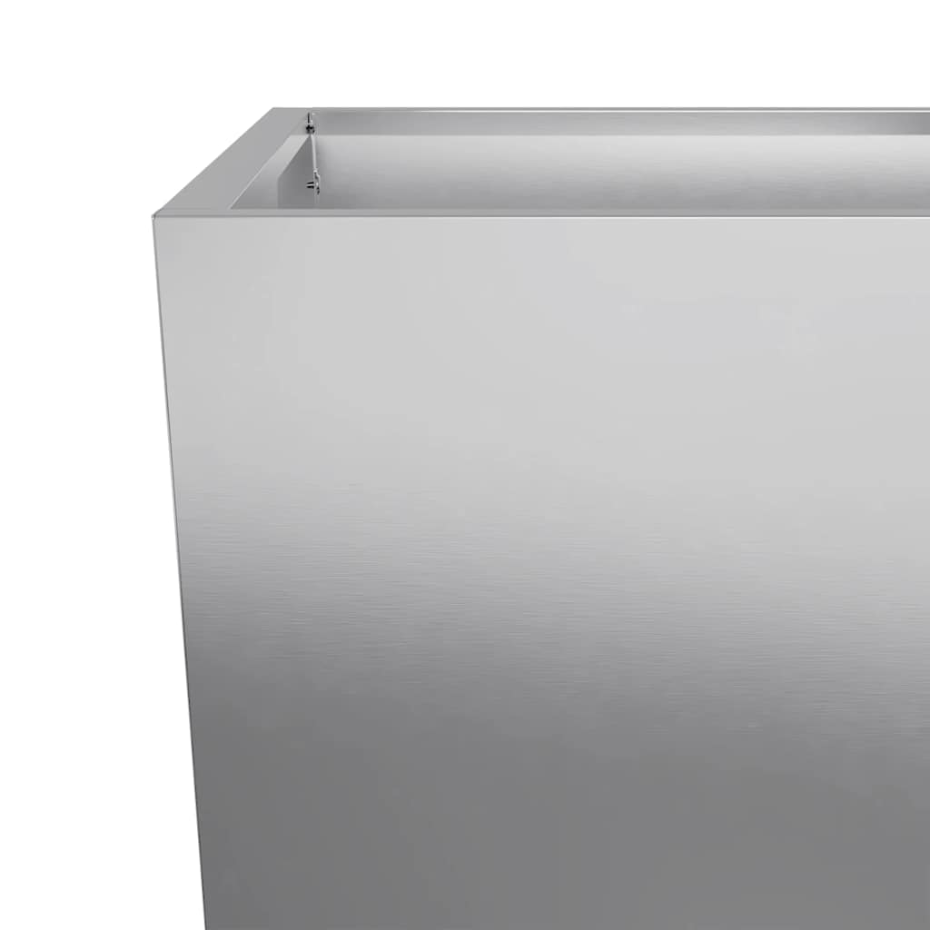 Plantekasser 2 stk 35x35x75 cm galvanisert stål