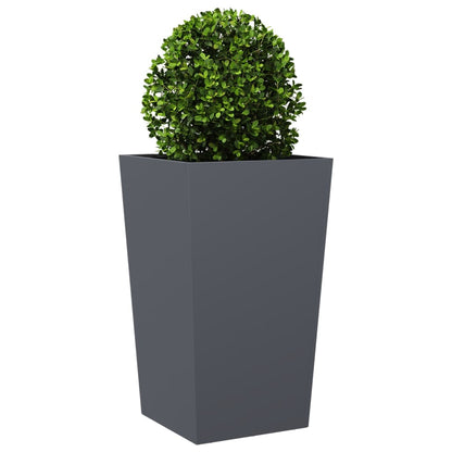 Plantekasse antrasitt 45x45x75 cm stål