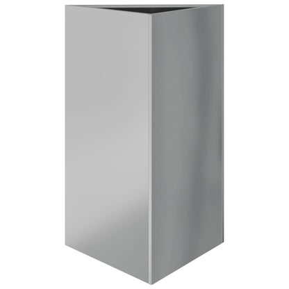 Utendørs Blomsterpotte Metall trekantet 50x43x75 cm galvanisert stål