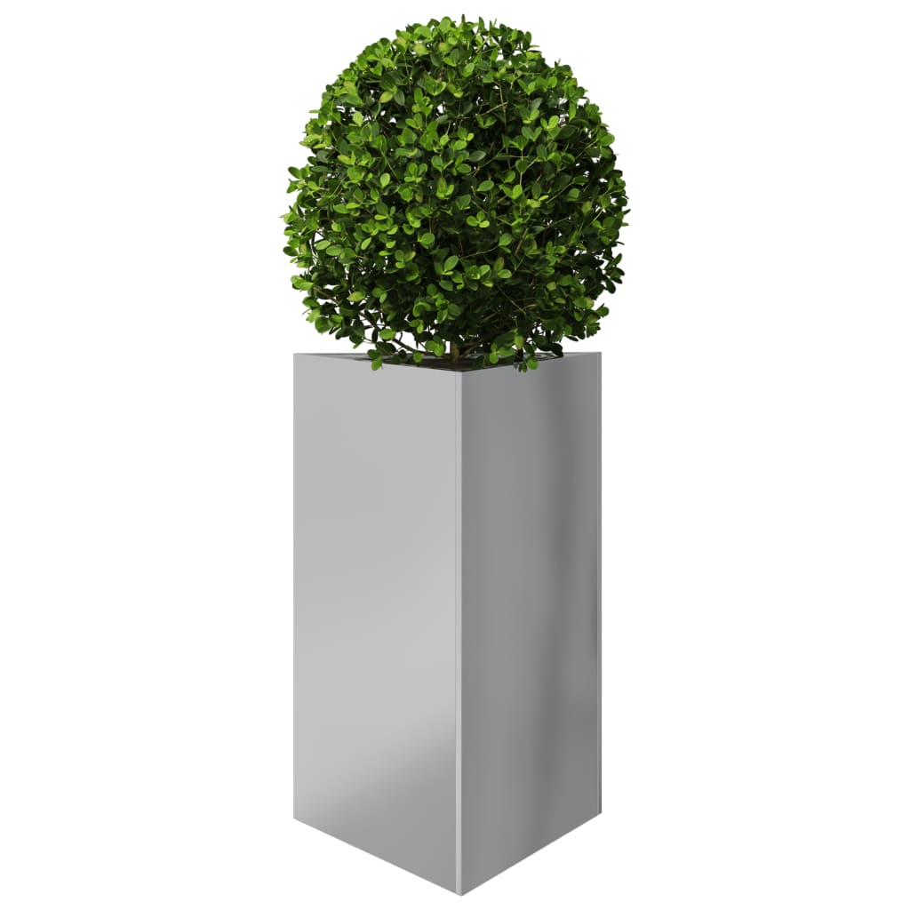 Utendørs Blomsterpotte Metall trekantet 50x43x75 cm galvanisert stål