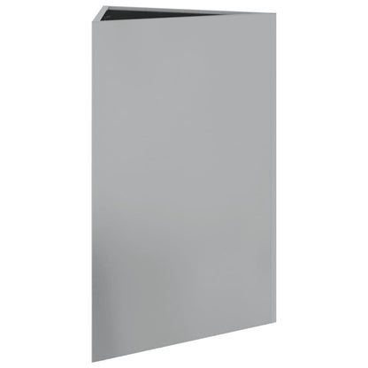 Utendørs Blomsterpotte Metall trekantet 50x43x75 cm galvanisert stål