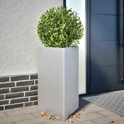 Plantekasser 2 stk trekantet 50x43x75 cm galvanisert stål