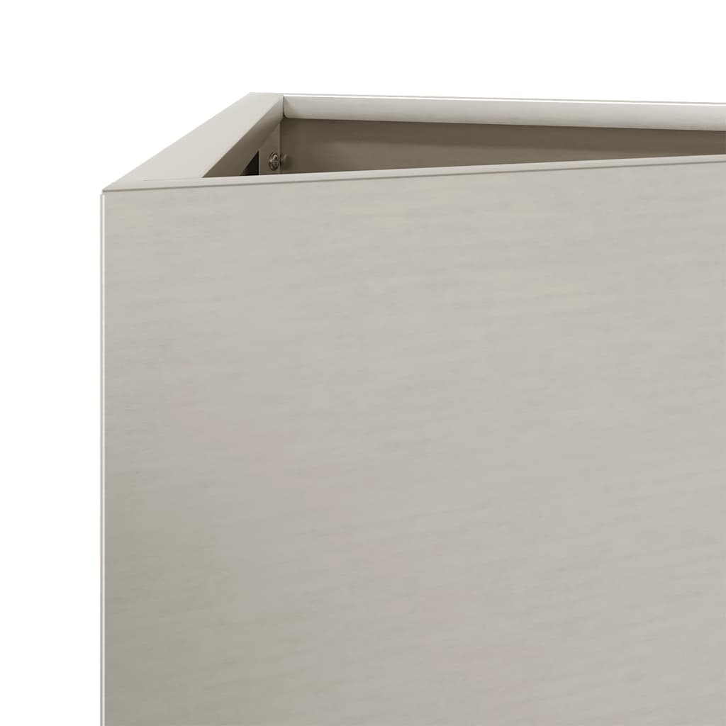 hageplanter 2 stk trekantede 50x43x75 cm oksidert stål