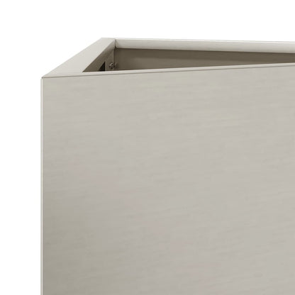 hageplanter 2 stk trekantede 50x43x75 cm oksidert stål
