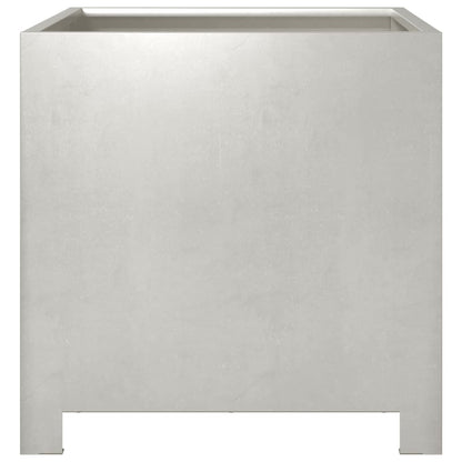 Utendørs Blomsterkasse Plantekasse Metall 40x40x40 cm rustfritt stål