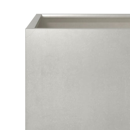Utendørs Blomsterkasse Plantekasse Metall 40x40x40 cm rustfritt stål