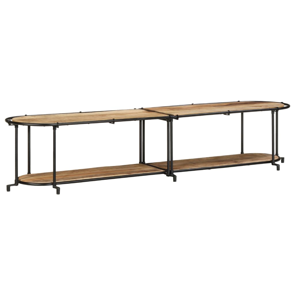 TV-Møbel Tre Tv-benk 200x42x40 cm grov heltre mango