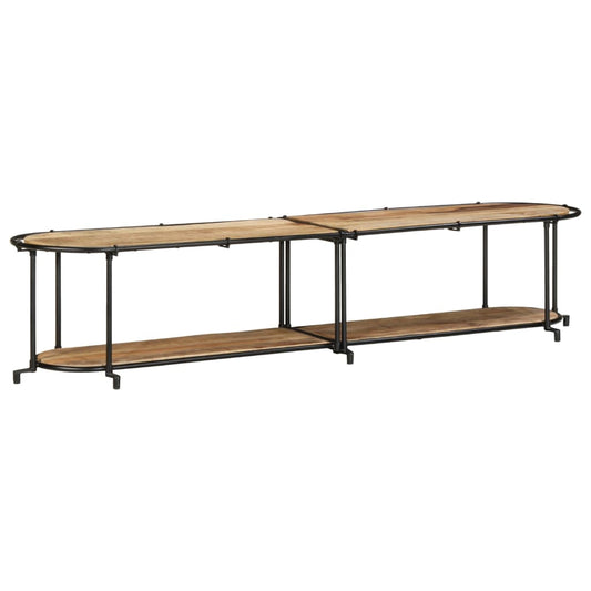 TV-Møbel Tre Tv-benk 200x42x40 cm grov heltre mango