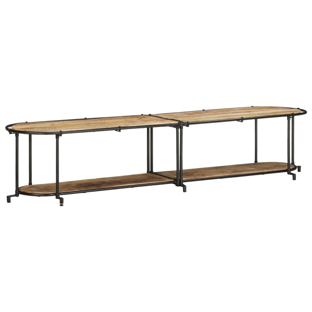 TV-Møbel Tre Tv-benk 200x42x40 cm grov heltre mango