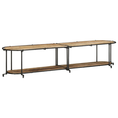 TV-Møbel Tre Tv-benk 200x42x40 cm grov heltre mango