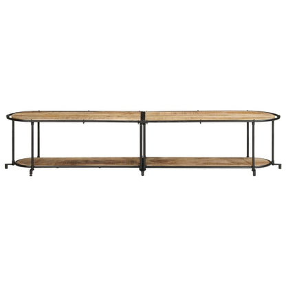 TV-Møbel Tre Tv-benk 200x42x40 cm grov heltre mango