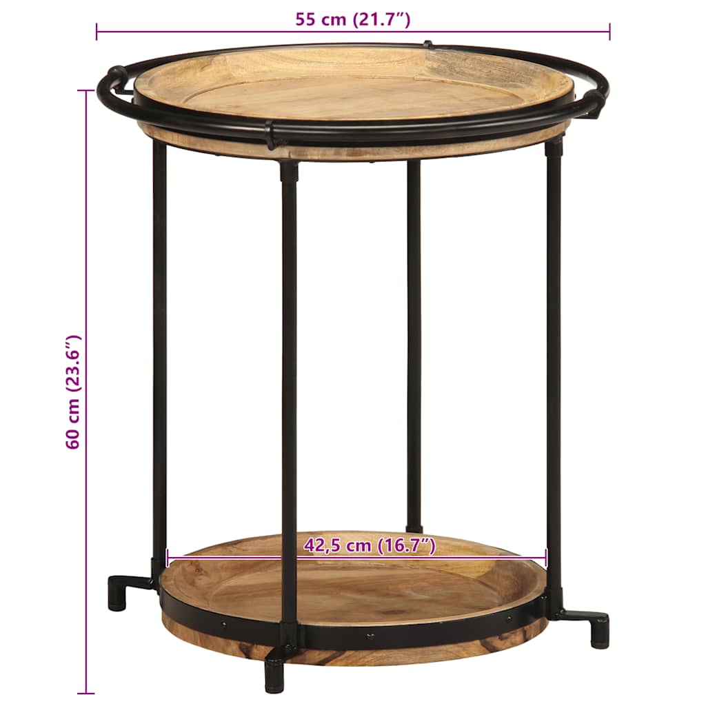 Sidebord Tre Ø55x60 cm heltre mango