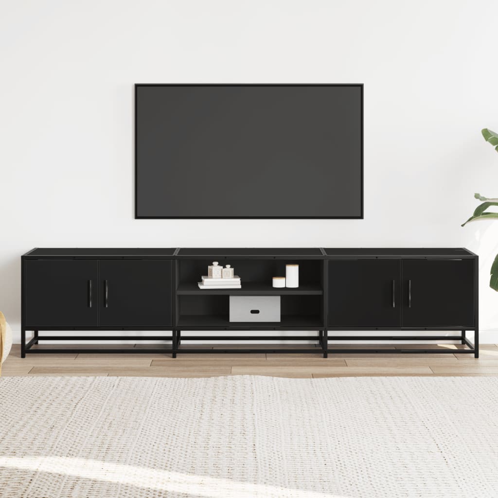 TV-Møbel Svart TV-benk 180x35x41 cm