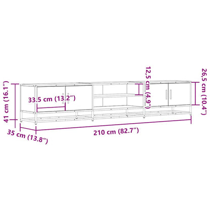 TV-Møbel Sonoma Eik TV-benk 210x35x41 cm