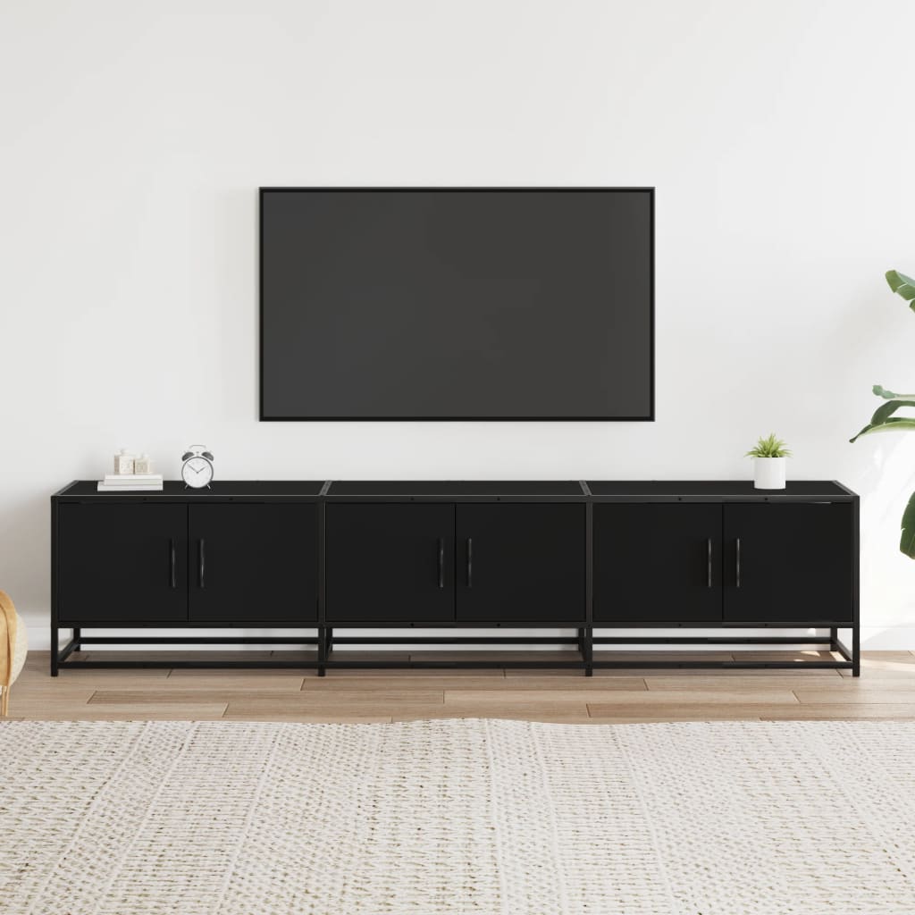 TV-Møbel Svart TV-benk 180x35x41 cm