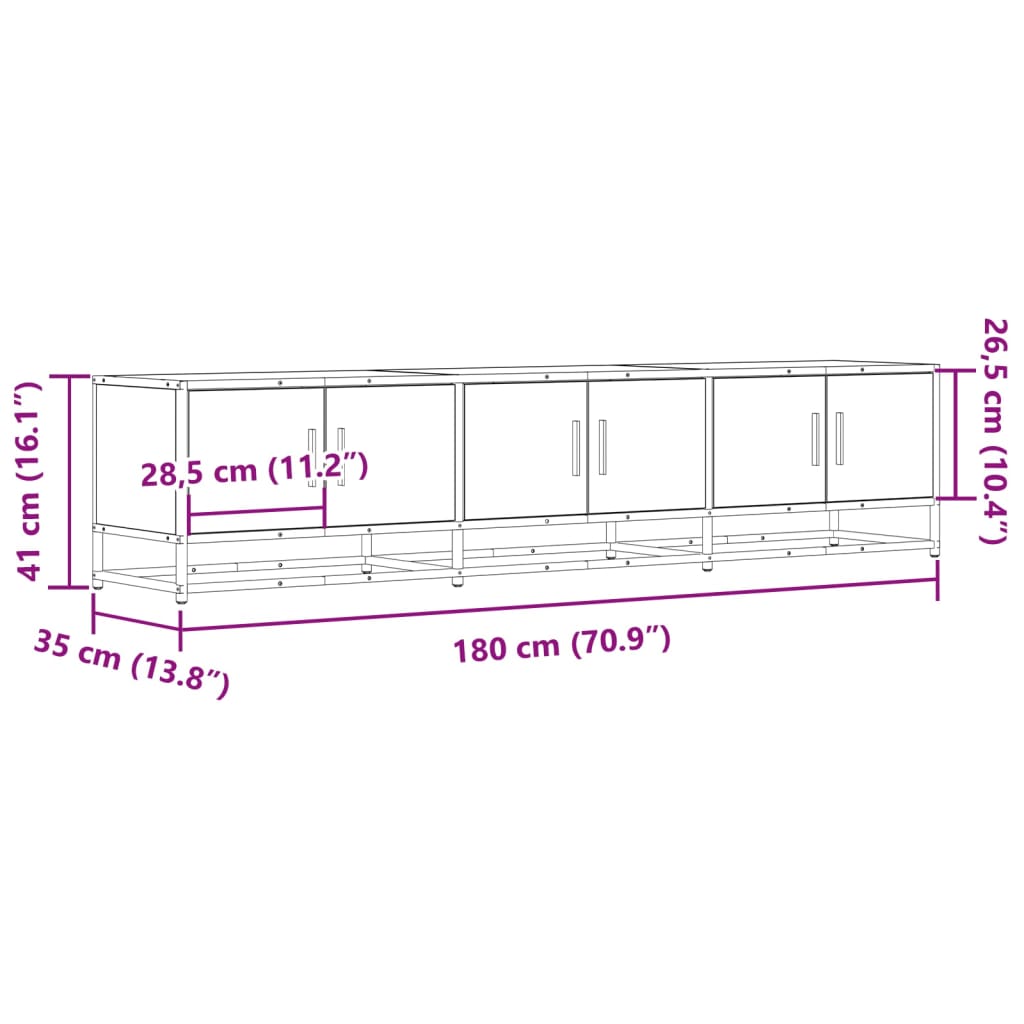TV-Møbel Sonoma Eik TV-benk 180x35x41 cm