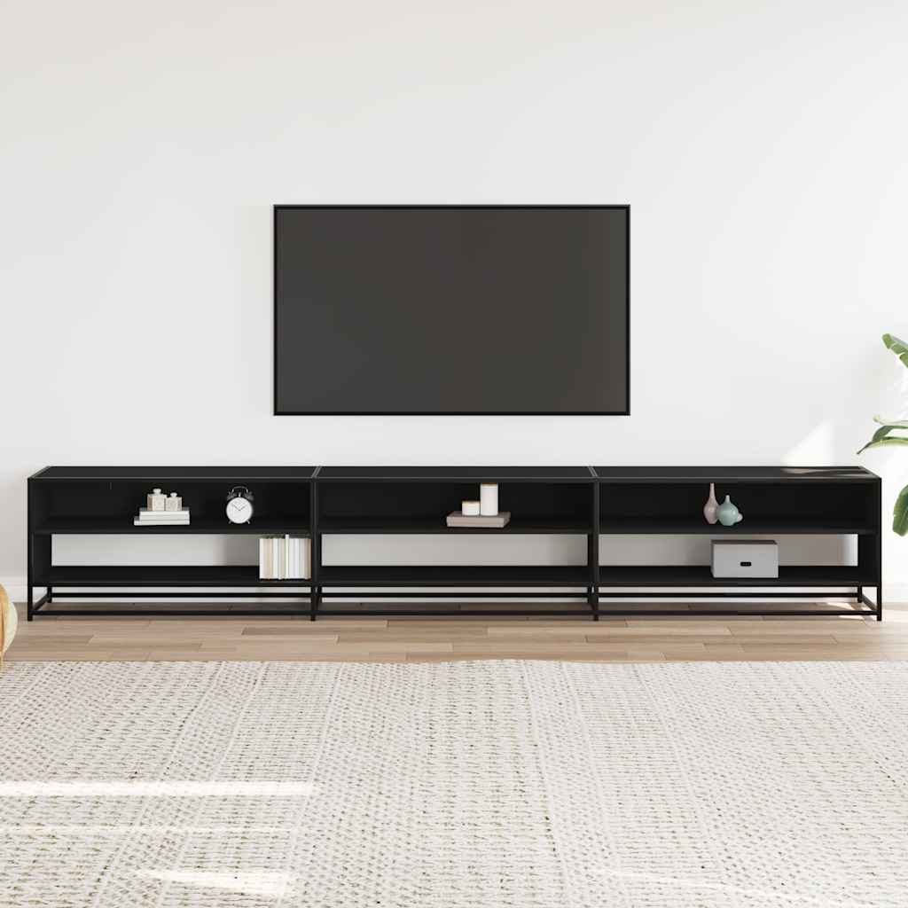 TV-Møbel Svart TV-benk 270x40x46 cm