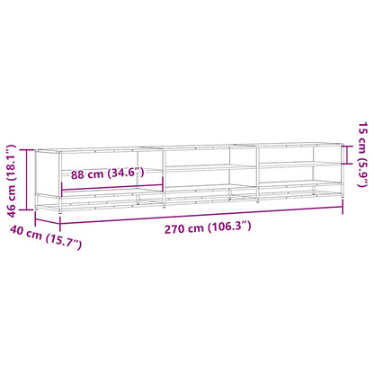 TV-Møbel Sonoma Eik TV-benk 270x40x46 cm