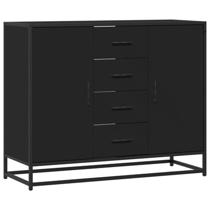 Skjenk Svart 92x35x76 cm