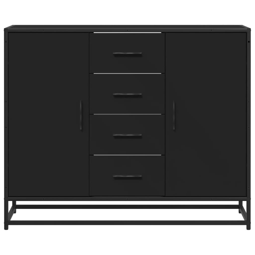 Skjenk Svart 92x35x76 cm