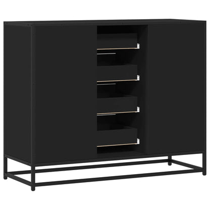 Skjenk Svart 92x35x76 cm