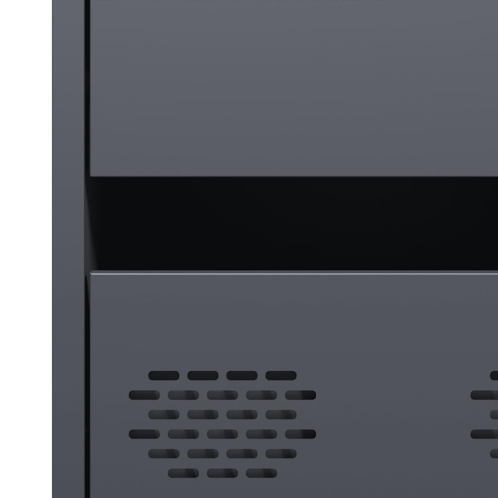 Skap DIV. antrasitt 68x39x101,5 cm stål