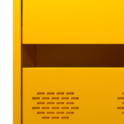 Skap DIV. sennepsgul 68x39x101,5 cm stål