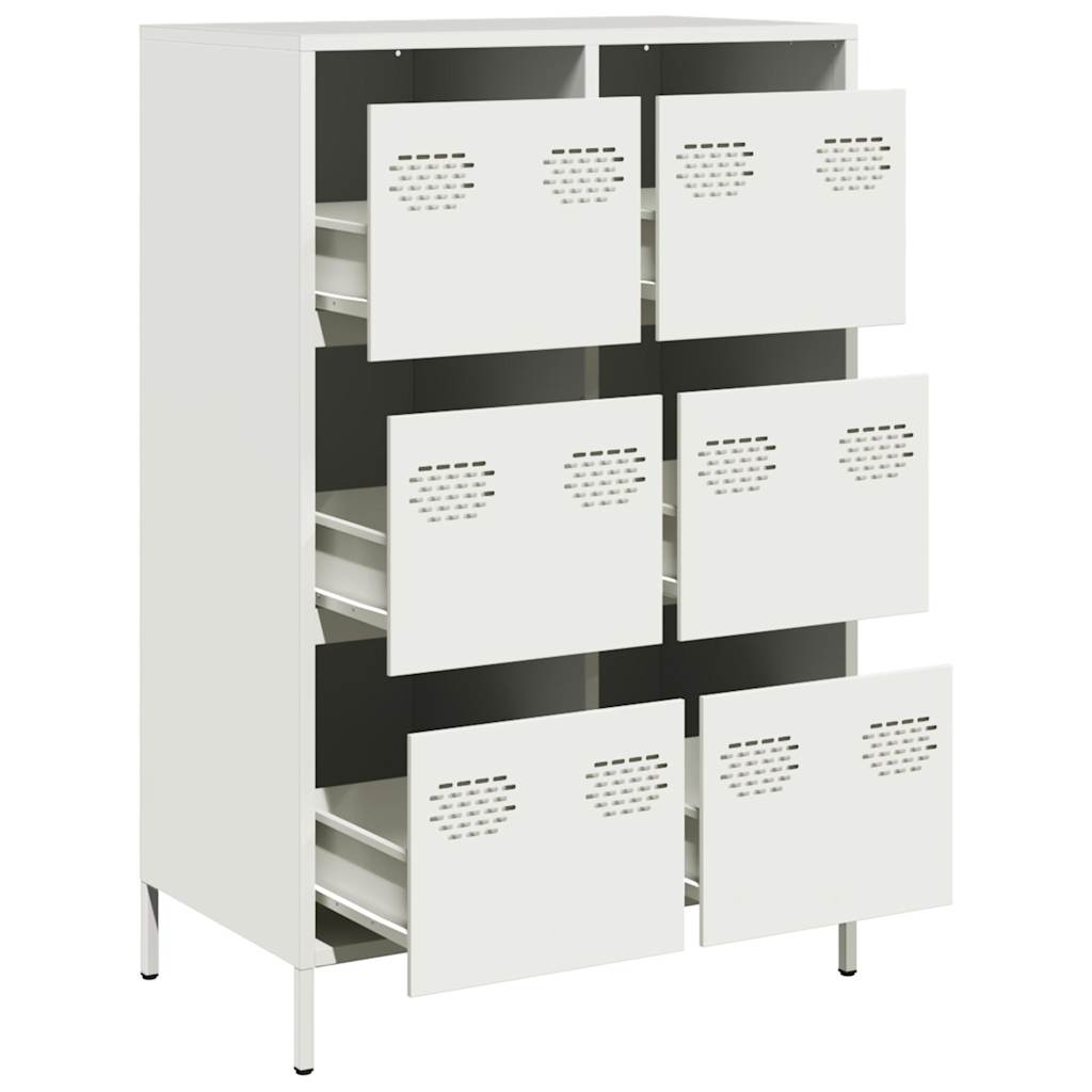 Skap Hvit 68x39x101,5 cm stål