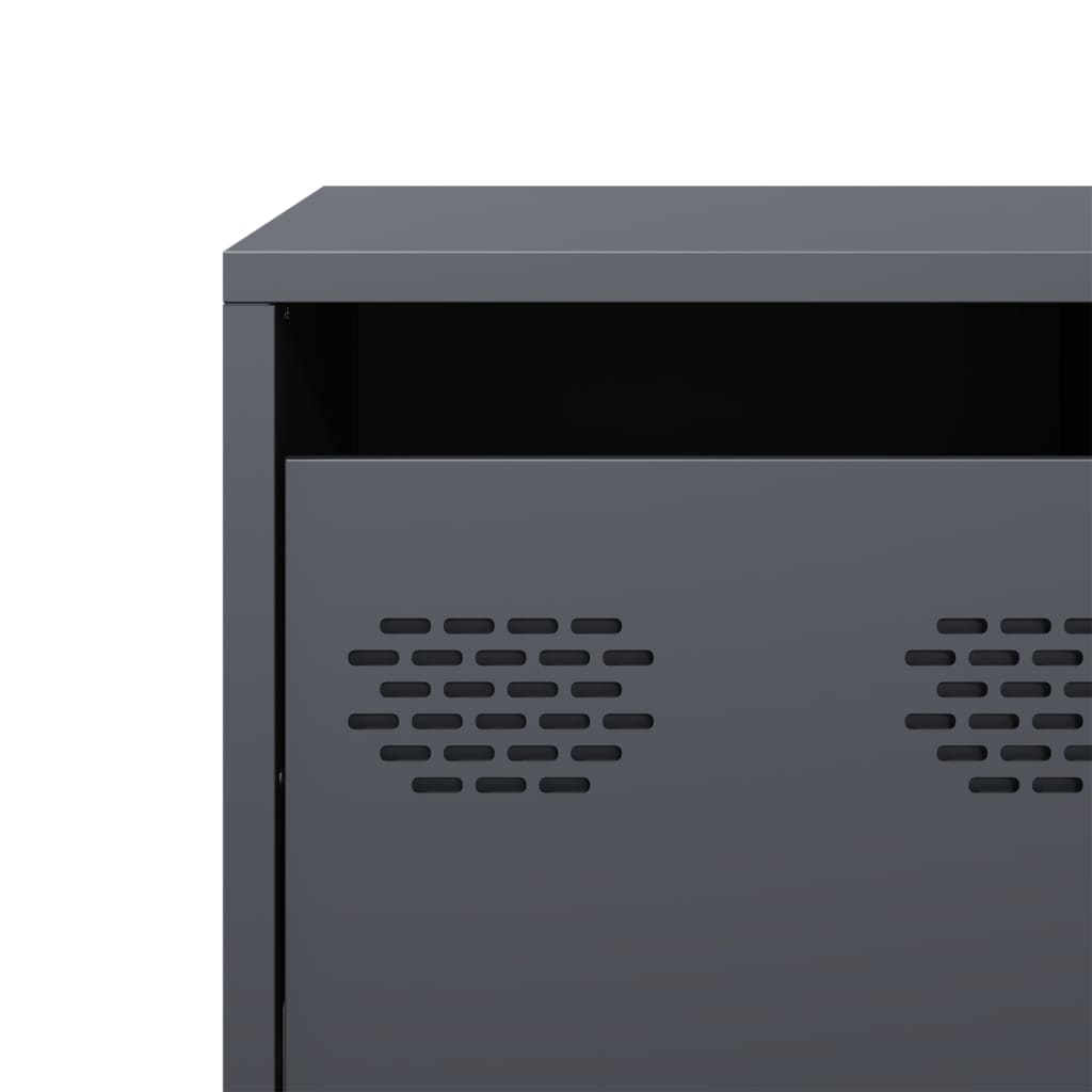 TV-Møbel DIV. TV-benk antrasitt 101,5x39x43,5 cm kaldvalset stål