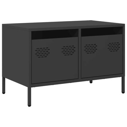 TV-Møbel DIV. TV-benk Svart 68x39x43,5 cm kaldvalset stål