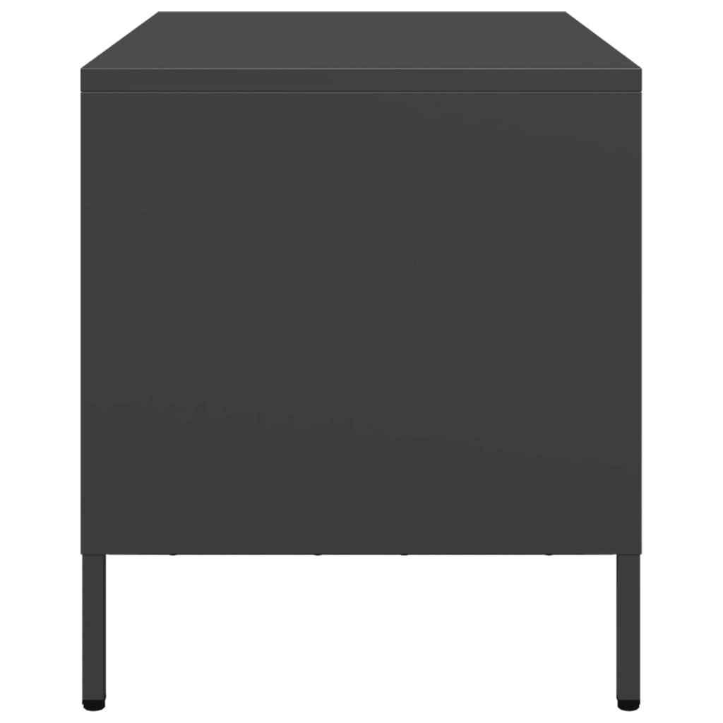 TV-Møbel DIV. TV-benk Svart 68x39x43,5 cm kaldvalset stål