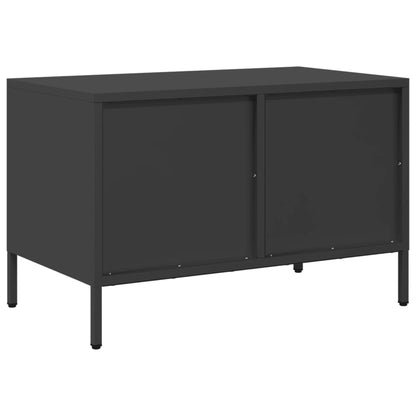 TV-Møbel DIV. TV-benk Svart 68x39x43,5 cm kaldvalset stål