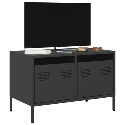 TV-Møbel DIV. TV-benk Svart 68x39x43,5 cm kaldvalset stål