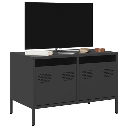 TV-Møbel DIV. TV-benk Svart 68x39x43,5 cm kaldvalset stål